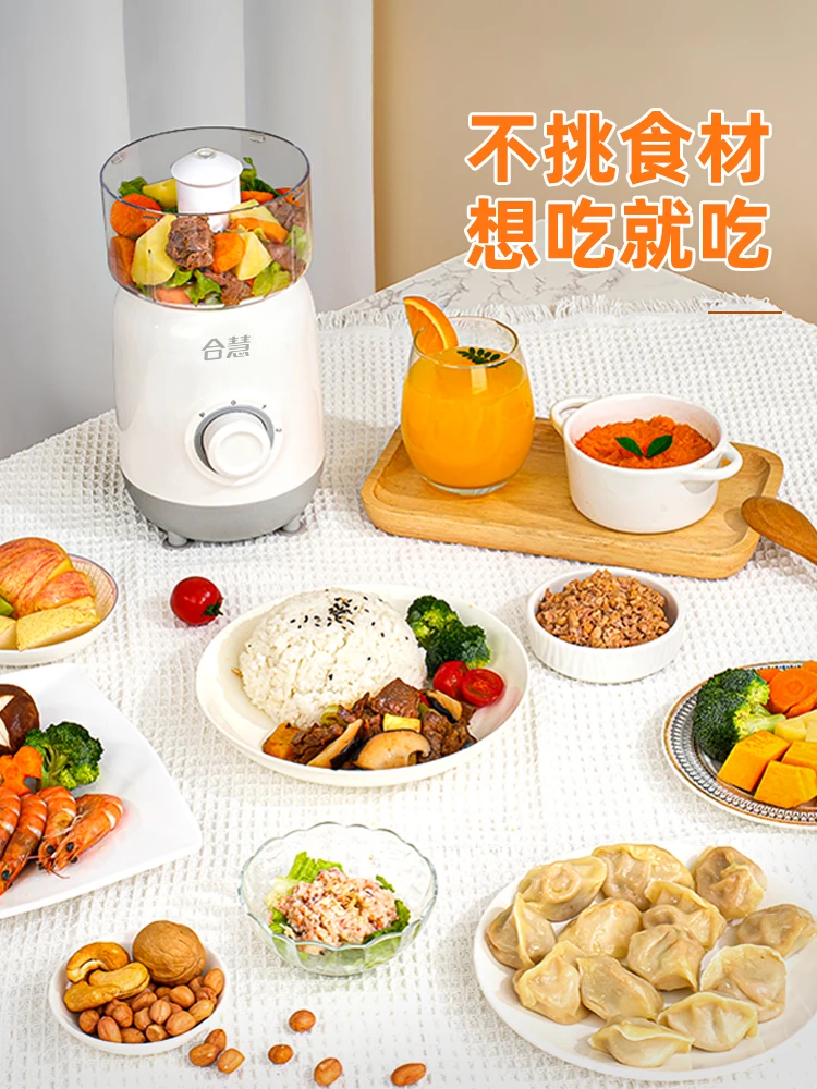 Procesador de alimentos para personas mayores: máquina para hacer puré para comidas blandas, picadora de nueces/carne, sin necesidad de agua, desmontable y fácil de limpiar (Ayuda dietética para personas mayores)