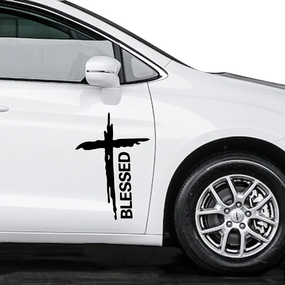 

Car Sticker Creative Jesus Blessed Graphics Decor Decal Auto Tuning Accessories for Van RV Motorhome Caravan Cargo Minibus MPV