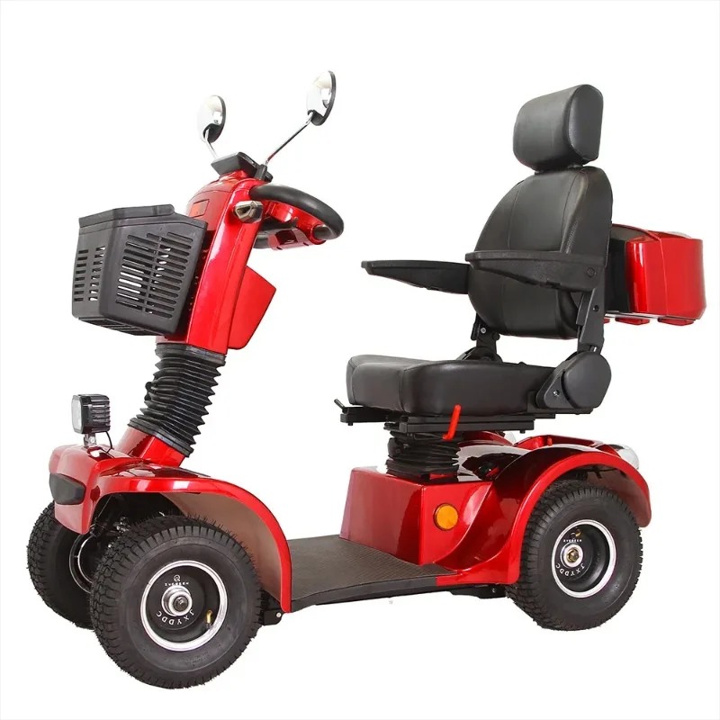 KSM-910A Buy Travel Companion Double Seat Heavy Duty 4 Wheel Elderly Electric Mobility Chair Scooters Disabled Scooter Vehicle