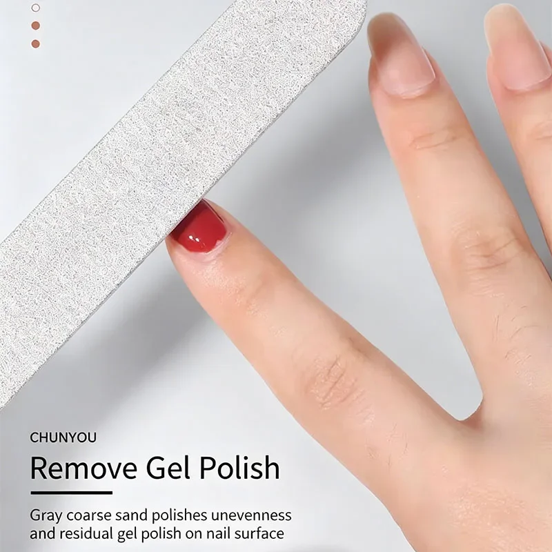 Straight Nail File 180/240 Grit Double Sided Emery Board Sandpaper Nail Buffer for Natural Acrylic Gel Nails Manicure Pedicure S