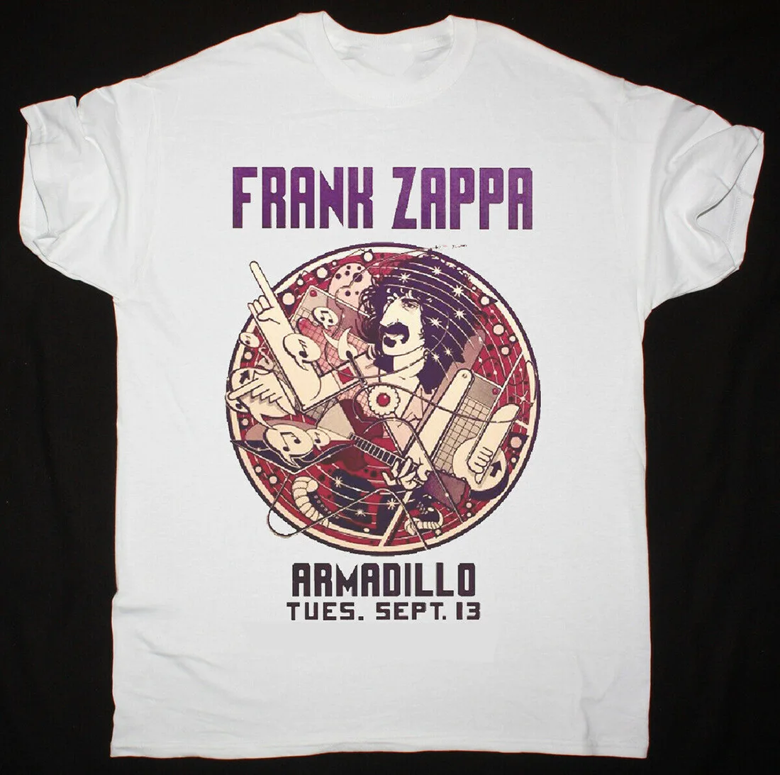 Frank Zappa Armadillo T Shirt White Cotton All Size S To 4XL NL1642