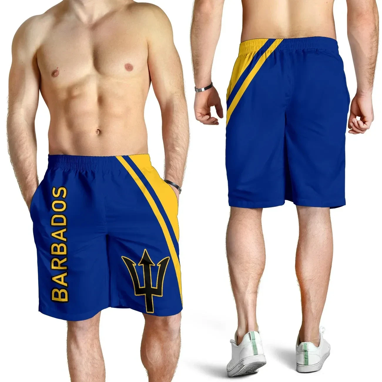 

Винтажные шорты Barbados с 3D принтом, мужские шорты с флагом и графикой, летние плавки в гавайском стиле, детские свободные шорты со льдом