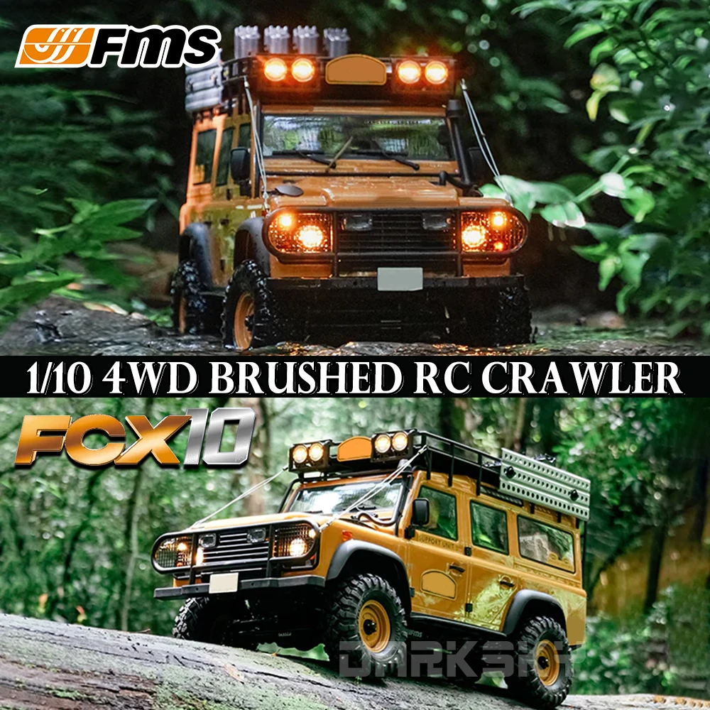 

FMS 4WD Brushed RC Rock Crawler FCX10 D110 RTR 1/10 Electric Remote Control Model Cars Adult Children's Toys