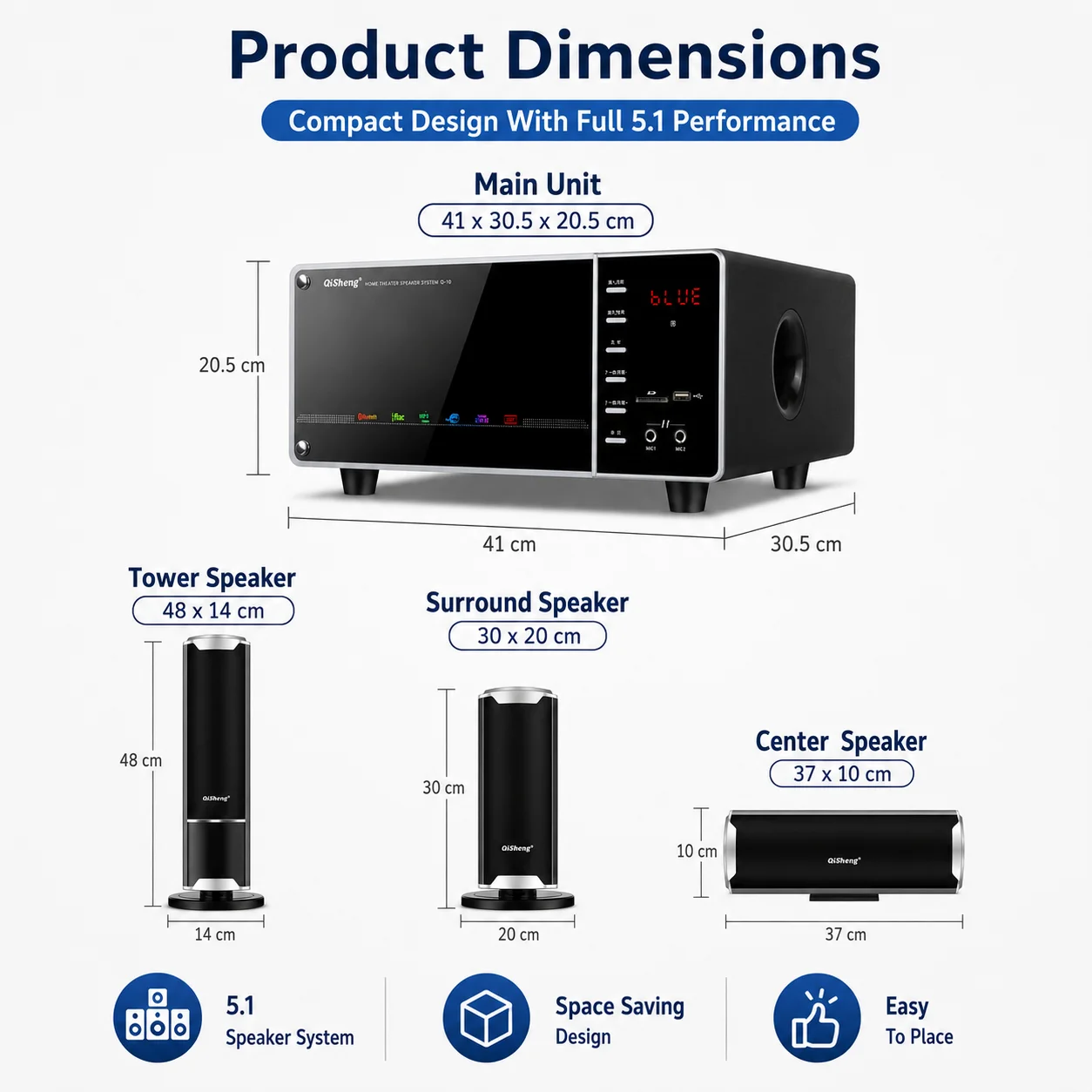 Speakers Set 1000W 5.0 Bluetooth Speaker Analog 5.1 Home Theater Surround Sound Subwoofer For Home Living Room KTV  System Audio