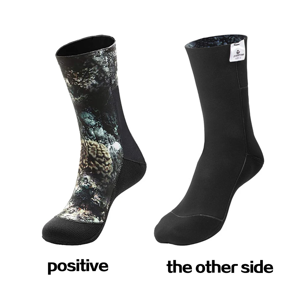 

3-5mm Diving Socks Camouflage Rubber Anti Slip Beach Socks Warm and Waterproof Quick Drying Diving Socks