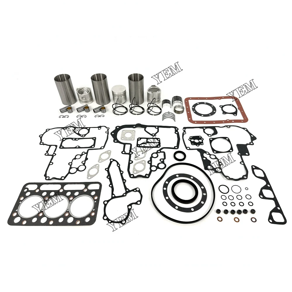 New D1301 Overhaul Rebuild Kit With Gasket Set Bearing For Kubota Engine (Fir For one engine)