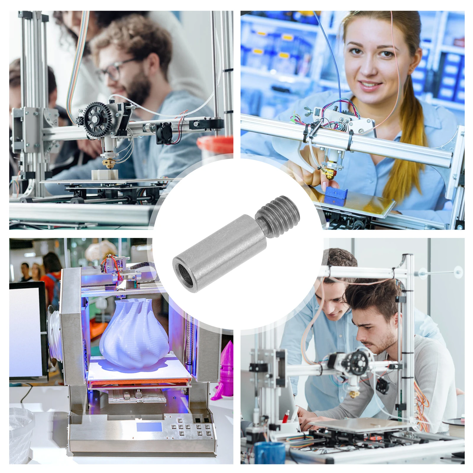 

Titanium Alloy Heatbreak Throat Tube 3D Printer Parts Super Smooth Nozzle Anti Corrosion Printing Accessories