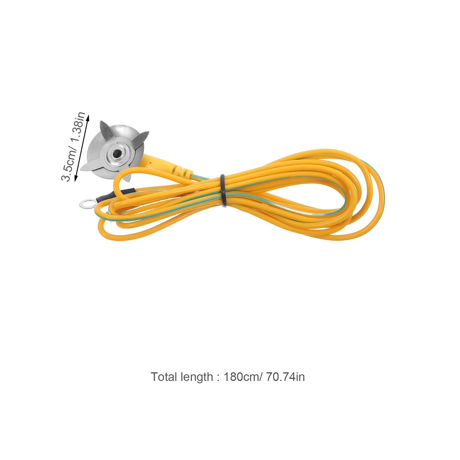 كابل تأريض مضاد للكهرباء الساكنة بطول 3 أقدام سلك أرضي بلاستيكي خفيف الوزن لمعدات الأجهزة الإلكترونية للاستخدام المنزلي سلك أرضي