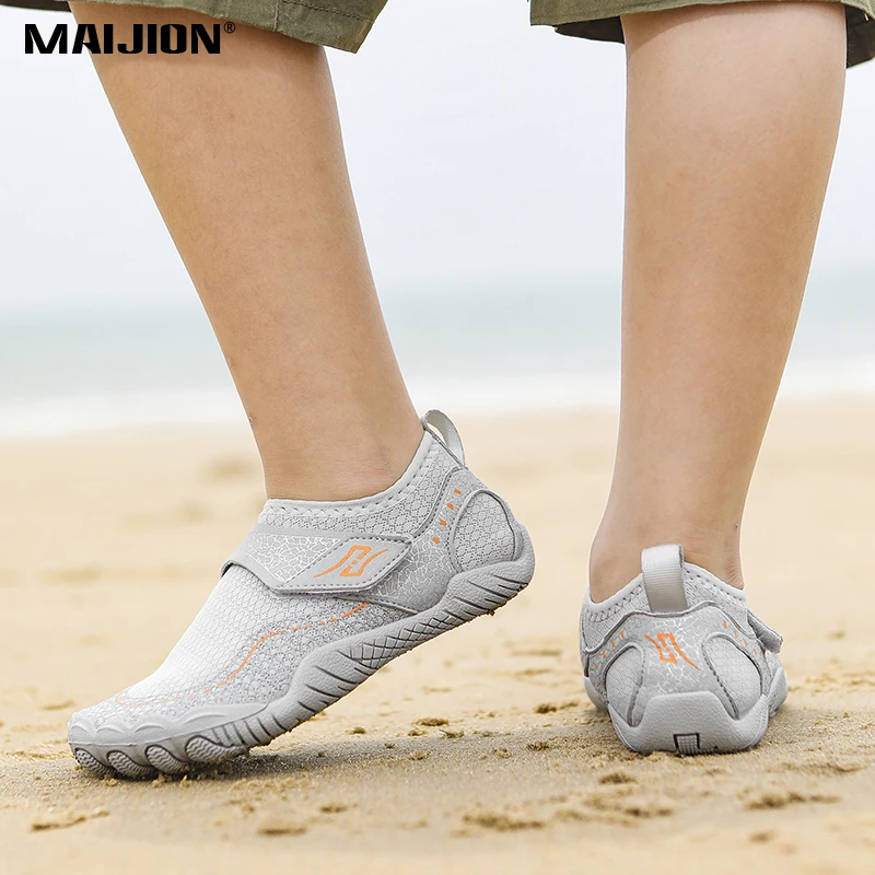 Quick Dry Boy's Beach Aqua Shoes Girls Breathable Water Sports Shoes Children Light Soft Wading Shoes Non-slip Seaside Sandals