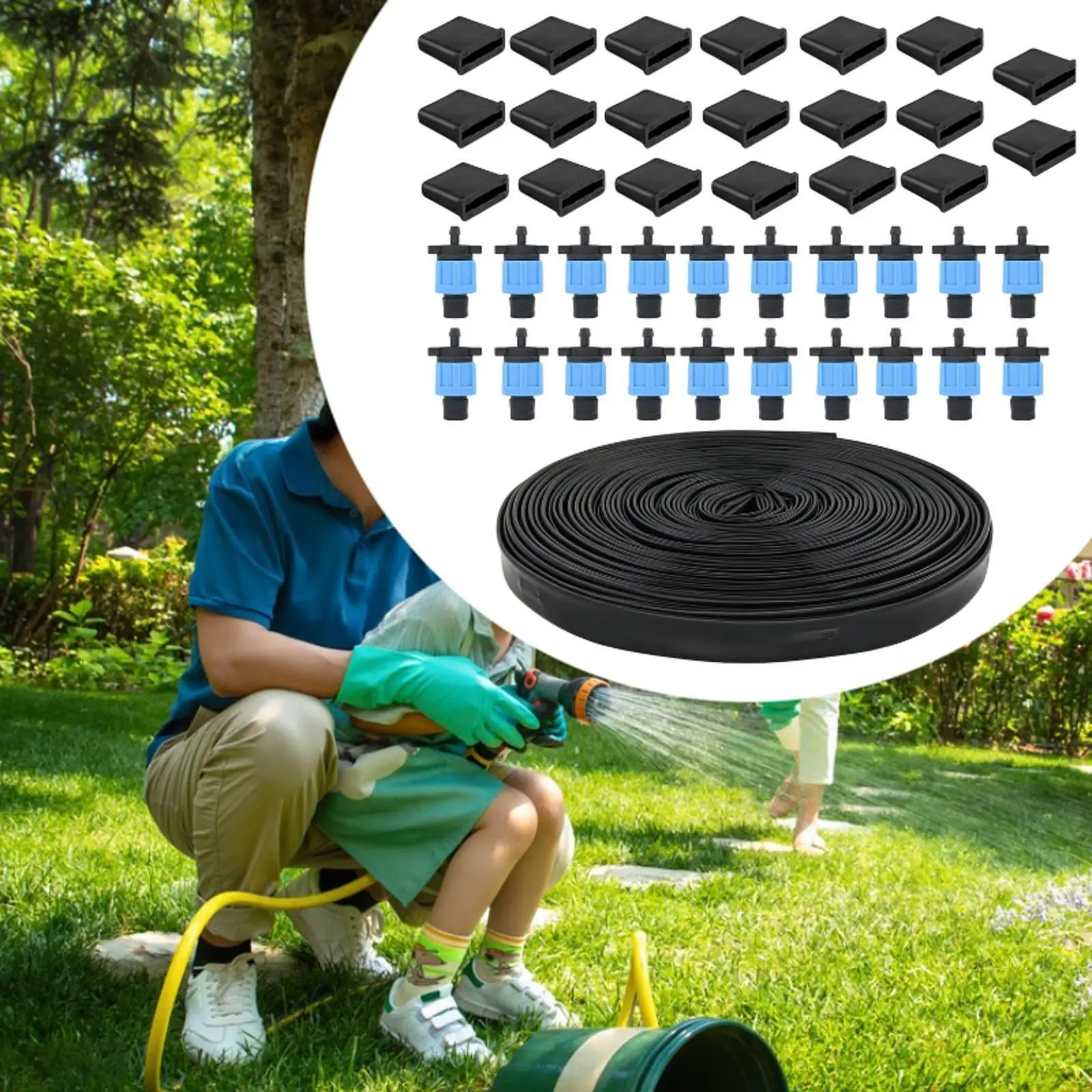 

Садовый шланг для садового орошения, 30 м, шланг для капельного орошения для двора, теплицы, патио