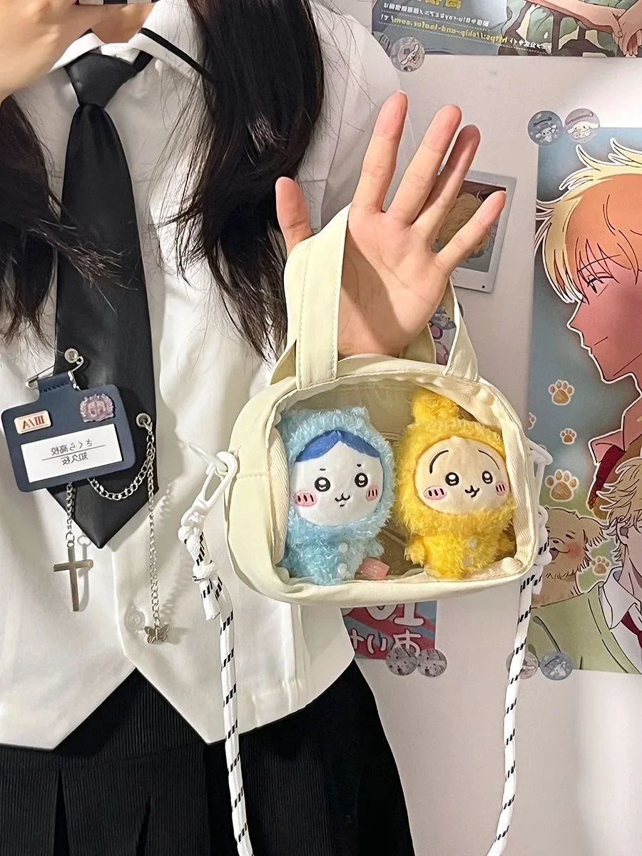 Small Kawaii Purses and Handbags Girls Shoulder Bag Ita Bag Japanese Harajuku Mini Crossbody Bags Women Transparent Clear Itabag