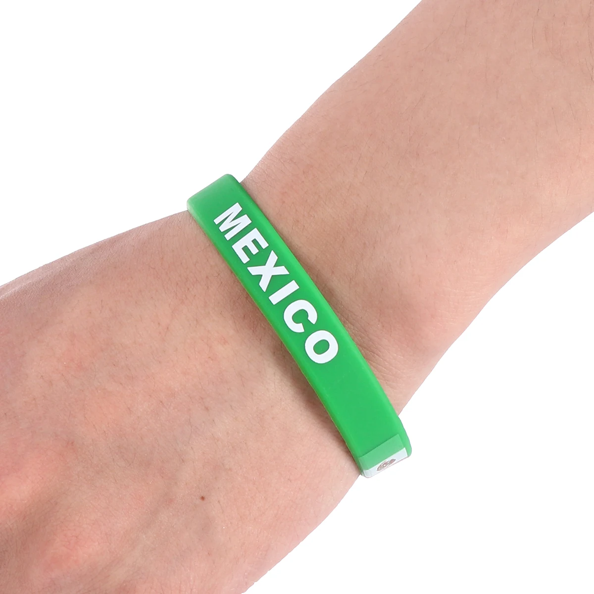 6 pçs esportes pulseira de silicone pulseiras de borracha de futebol bandeira pulseira decorativa