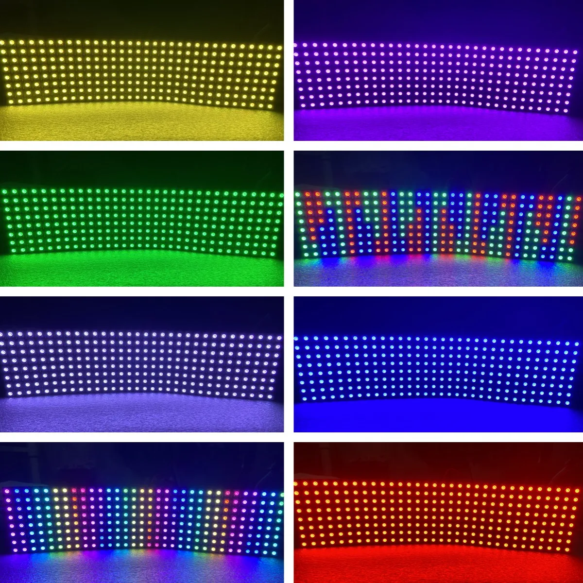 RGB WS2812B LED Digital Flexible Individually Addressable Panel Pixel Screen DC5-24V SP110E Bluetooth Pixel Controller or Kits