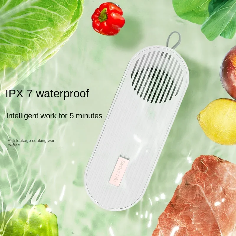 Home Convenient Fruit and Vegetable Washer Food Pesticide Residue Quick Purifier IPX7 Waterproof Kitchen Tools