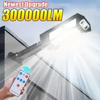 Luces LED solares de 30000LM, luces solares para exteriores con Sensor de movimiento, 3 modos, impermeables IP65, luz Solar para jardín, farol de calle y patio