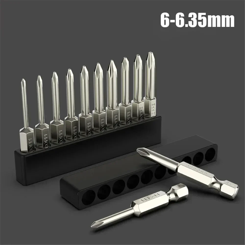 

10pcs 12 Holes 1/4 Hex Bit Storage Holder Multiple Sizes Screwdriver Bit Organizer Tray Plastic Storage Case Tools Packaging