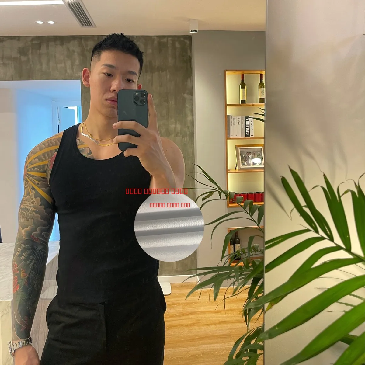 

Мужская хлопковая футболка Geng Haolun, черная, повседневная, с круглым вырезом, спортивная, влагоотводящая, дышащая, модная, летняя, без рукавов