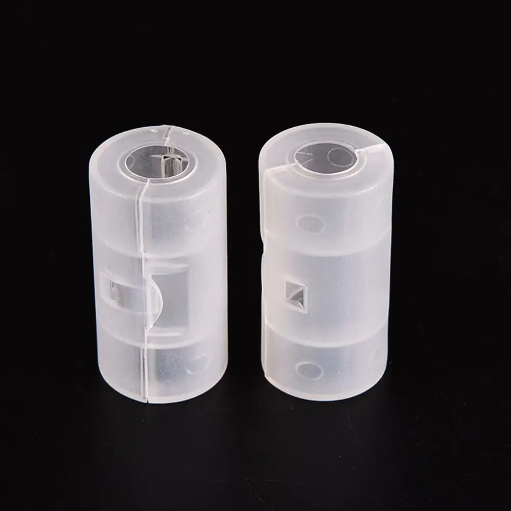 Transparent AA To C Size Batteries Holder Battery Switcher Battery Conversion Box Battery Converter Battery Adapter Case