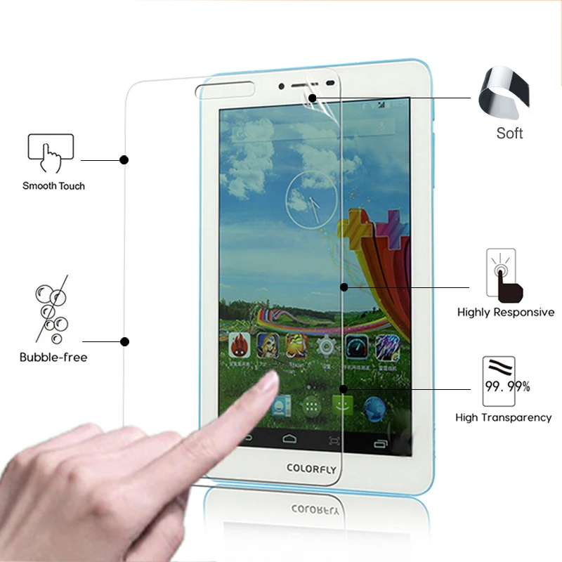 Защитная пленка для ЖК-дисплея Ultra HD с защитой от царапин для Colorfly G708, 7,0 дюйма, прозрачные глянцевые защитные пленки для экрана планшета Защитная пленка для ЖК-дисплея Ultra HD с защитой от царапин для Colorfly G708, 7,0 дюйма, прозрачные глянцевые защитные пленки для экрана планшета