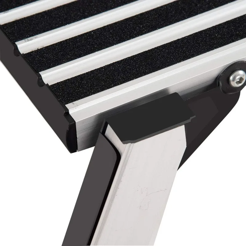 Happygrill Aluminum Folding Platform Step, Portable Work Bench Drywall Stool Ladder 330lbs