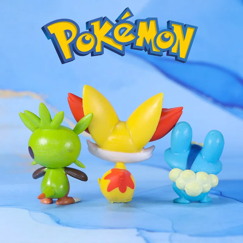 WCT Genuine Bulk Generation 6 Starters: Froakie, Chespin, Fennekin Action Figure Pokemon Model Collectible Toy view 2