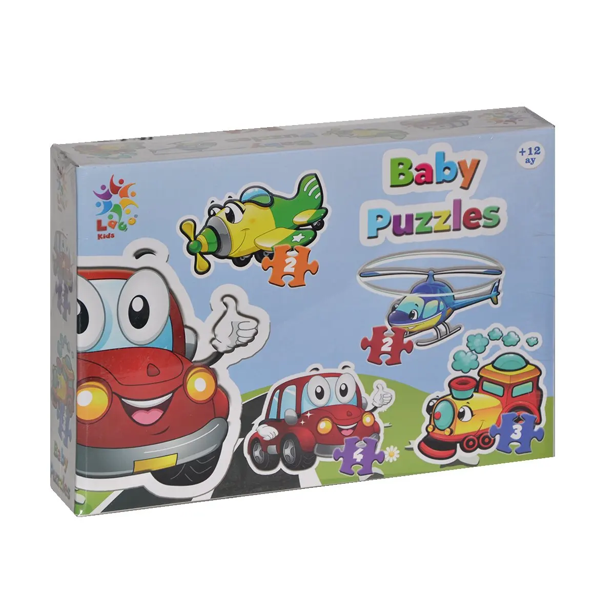 LCBYB003 Kids Baby Puzzles-vehicles/2 + 2 + 3 + 4 pieces Puzzle/1 year old