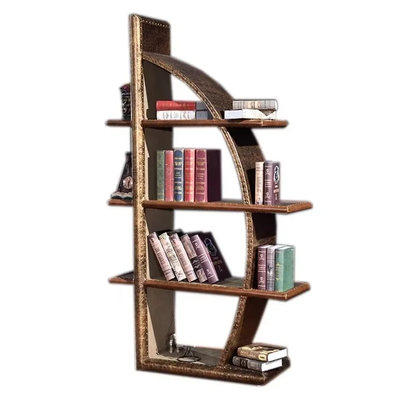 

Vintage Art Bookcase Personalized Wooden Bookshelf Office Storage Shelf