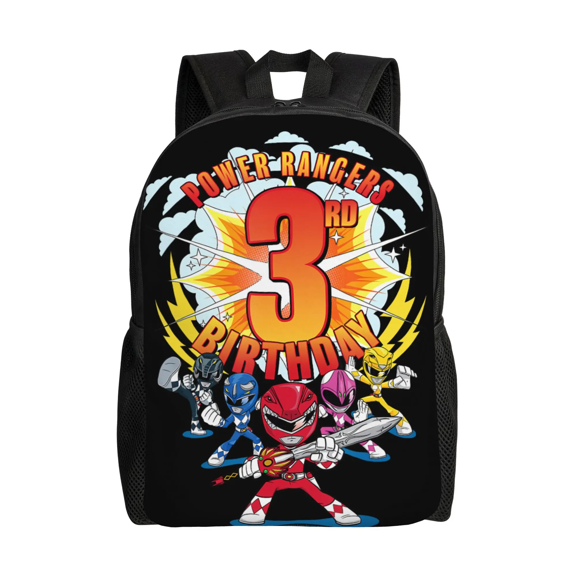 Mochilas Bandai Power Rangers Awesome 3rd Birthday Mini Action Shot Daypack mochila Journey Mochila de hombro resistente