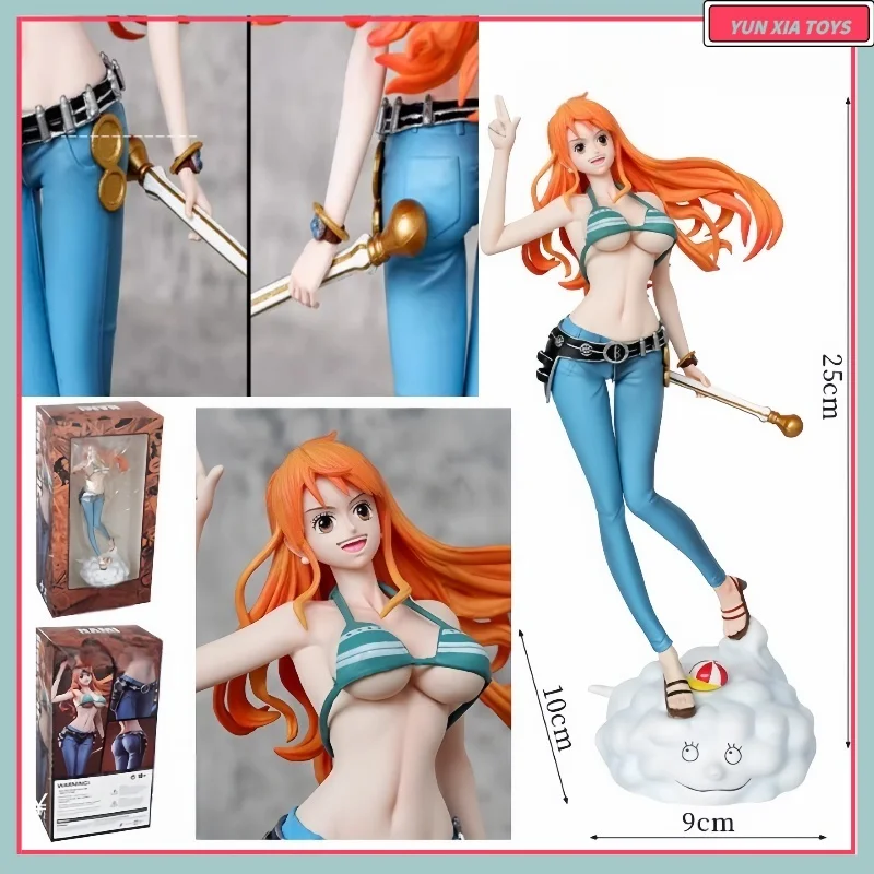 

Цельный C2 Nami Little Thief Cat Cloud Base GK Статуя Модель Play Подвеска Модная игровая модель Периферийные устройства ручной работы