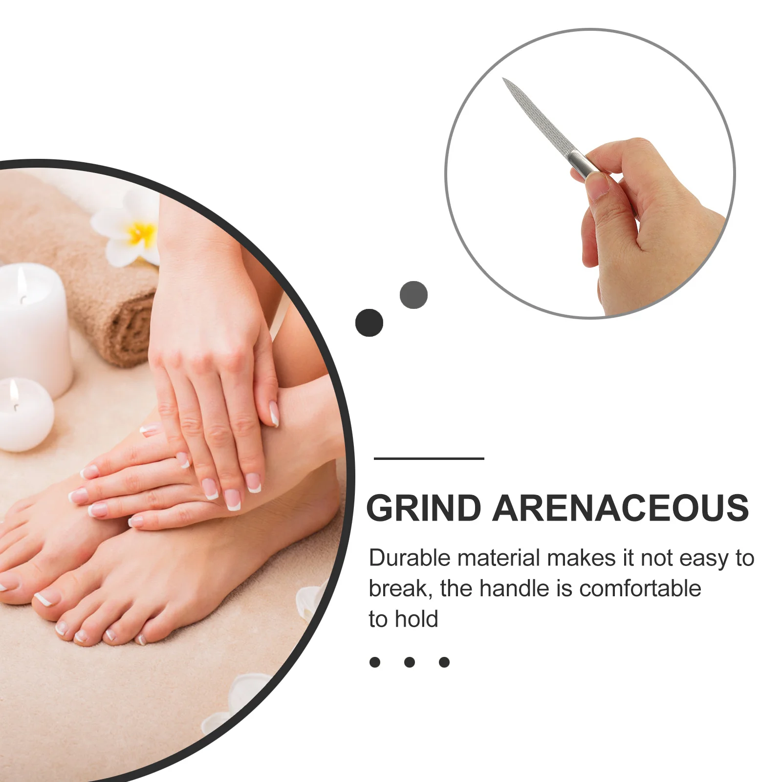 Ensemble de limes à ongles en acier inoxydable, outils de manucure pour le classement et la mise en forme, coupe Durable pour Nail Art, soins ménagers, utilisation en Salon, 6 pièces