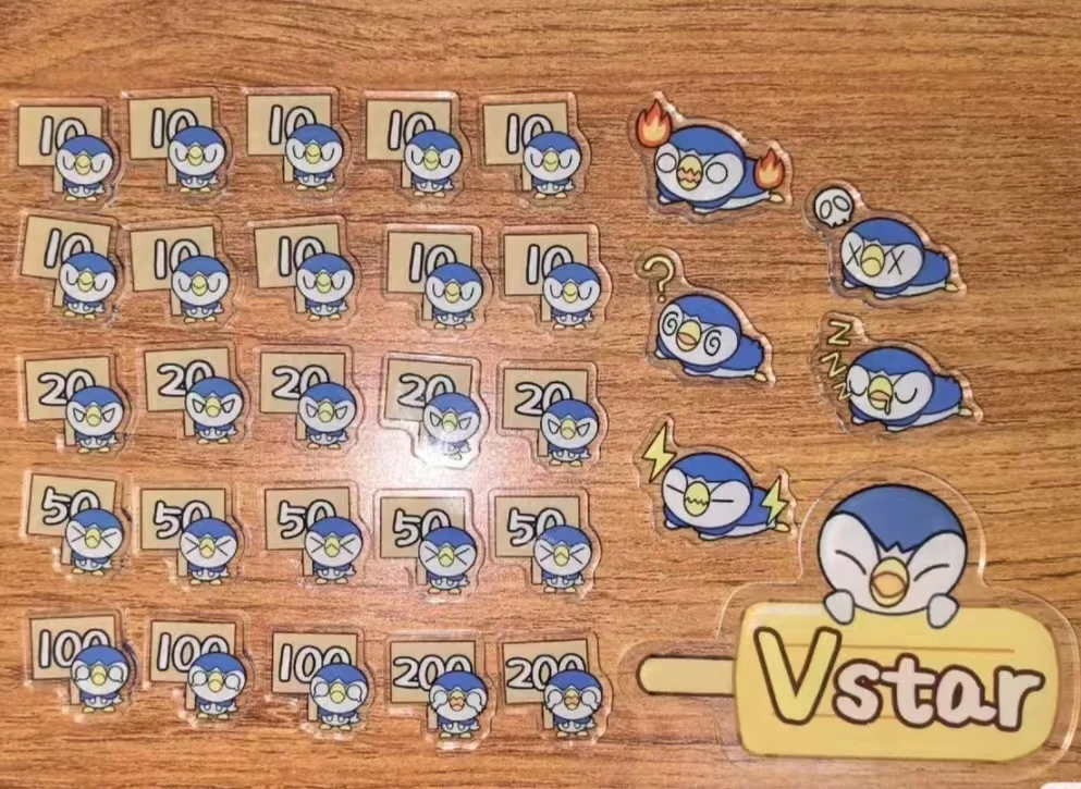 Pokemon Match Scoring Damage Counter Damage Indicator Piplup Vstar Borad Game Special Indicator Gift Toy Wave 83