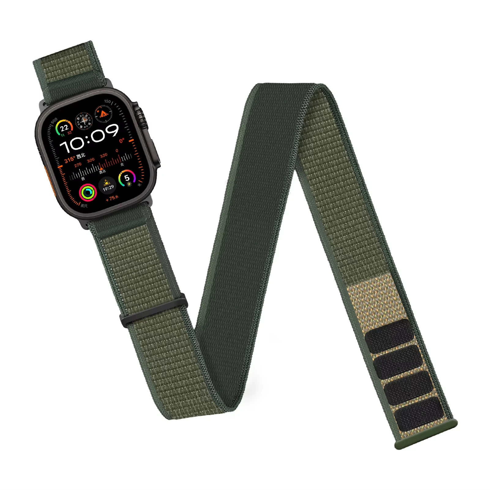 Trail Loop For Apple Watch Band Ultra 2 49mm 44mm 40 41 45 38mm Nylon Armband/Ankle Bracelet iWatch Series 9876 se S10 42mm 46mm