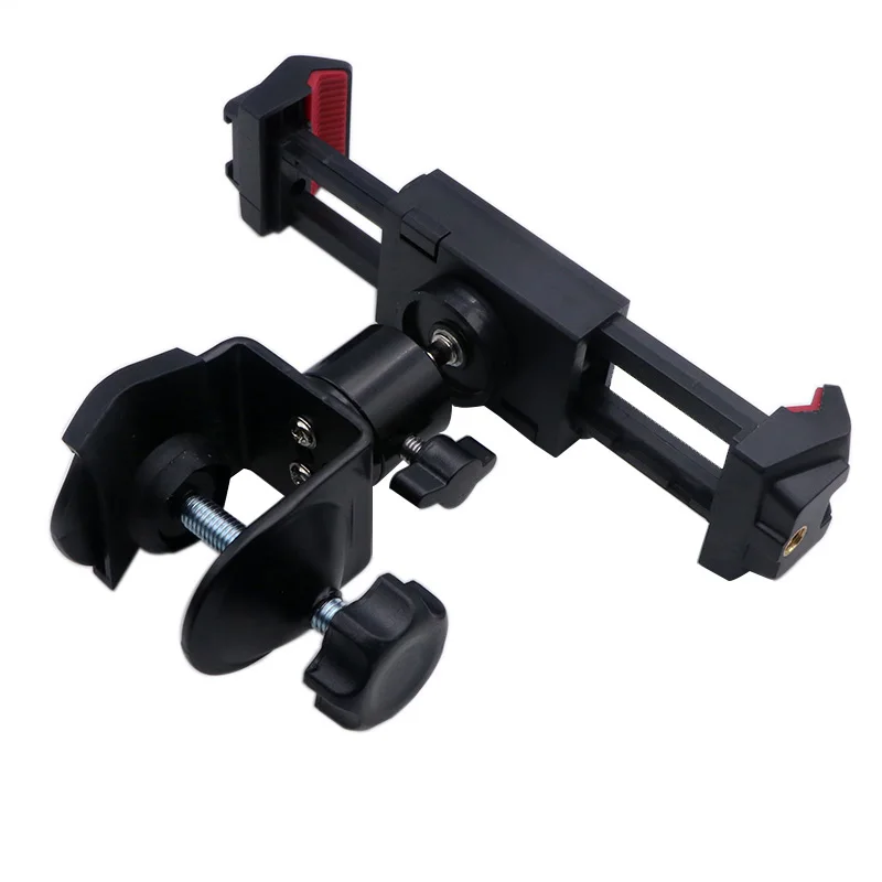 Tablet stand ipad mobile phone universal shelf drawing board expansion fixed clip multi-functional chuck live round pipe clamp