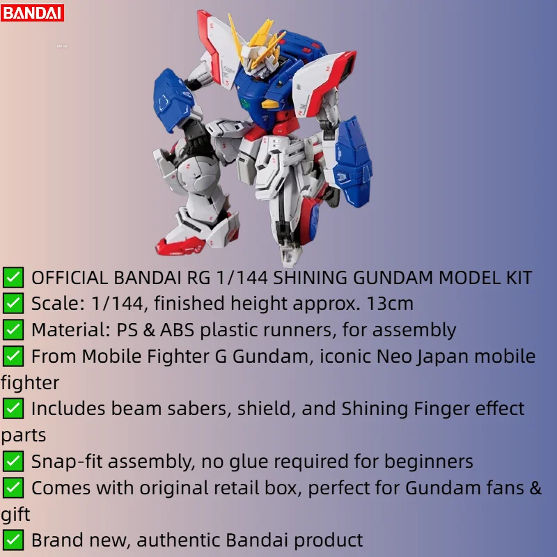 【IN STOCK】Bandai RG 1/144 GF13 - Bandai Model Gundam Rg 评论和价格