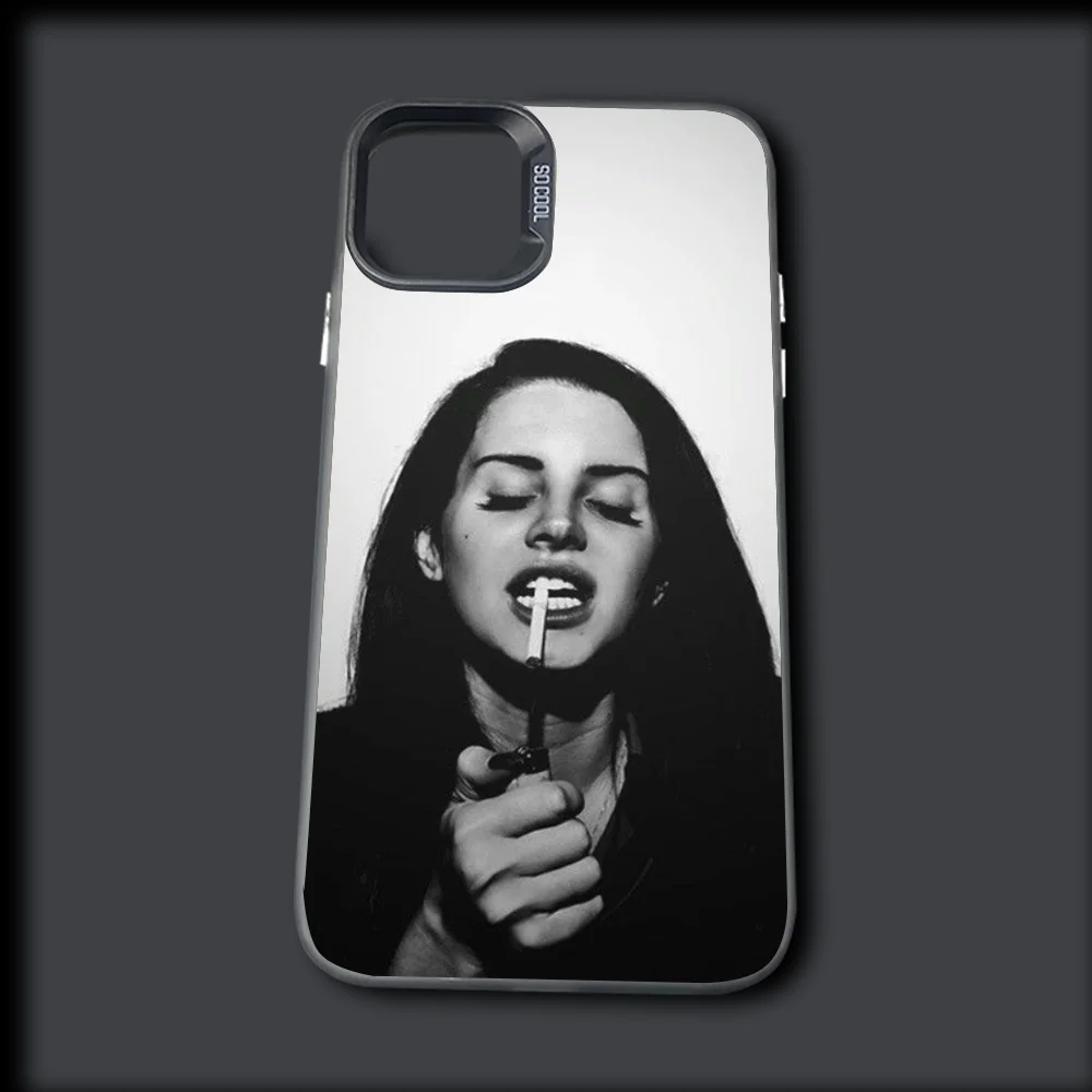 Singer Lana D-Del Rey Phone Case For iPhone 16,15,14,13,12,11,Mini,Pro,MAX Color Drop Matte Shockproof Back Cover