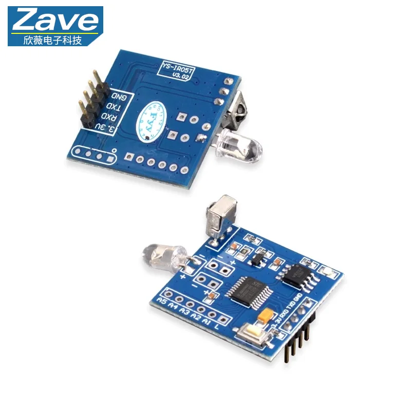 Infrared Learning Module, Waveform Copy, Infrared Transmission Encoding, MCU UART Control, Supports Air Conditioners - IR05T