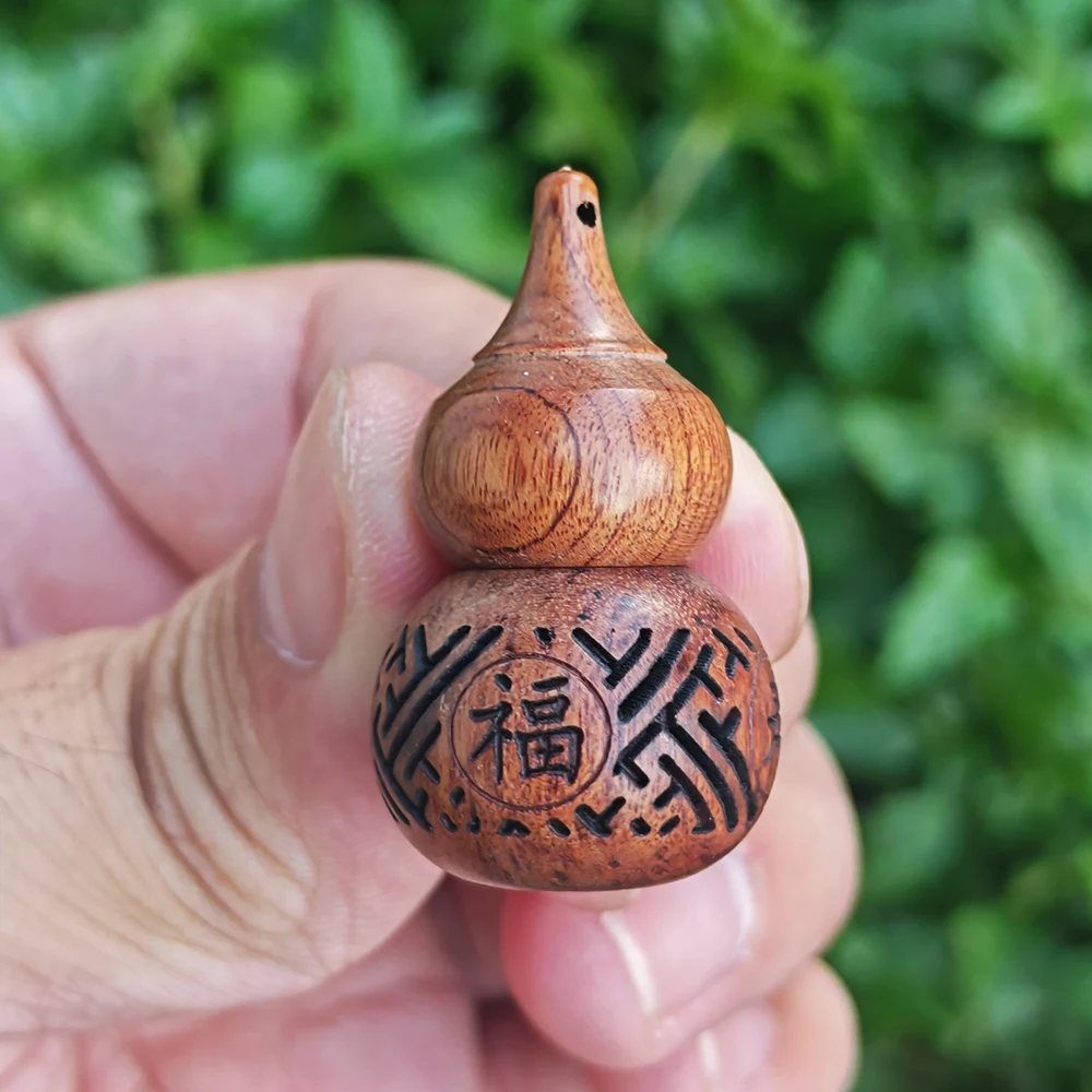 1.4 Inch Wooden Gourd Scented Sachet Ornament, Openable, Simple Style, Suitable for Bedroom, Men's Gift, Holiday Decoration, Halloween Decorations, Office, Indoor Decoration, Centerpiece Decoration