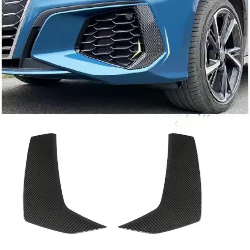 

For Audi A3L 8Y 2021-2023 Car Font Rear Fog Light Frame Decor Sticker Auto Body Fog Lamp Cover Trim Exterior Accessories