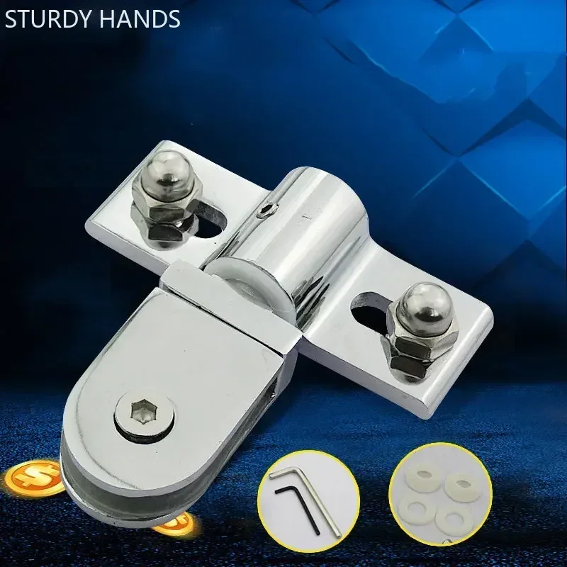 

Bathroom Glass Door Clip/clamp/hinge Rotating Door Shaft Thickened Zinc Alloy No Rust Hinges Shower Hardware Accessories