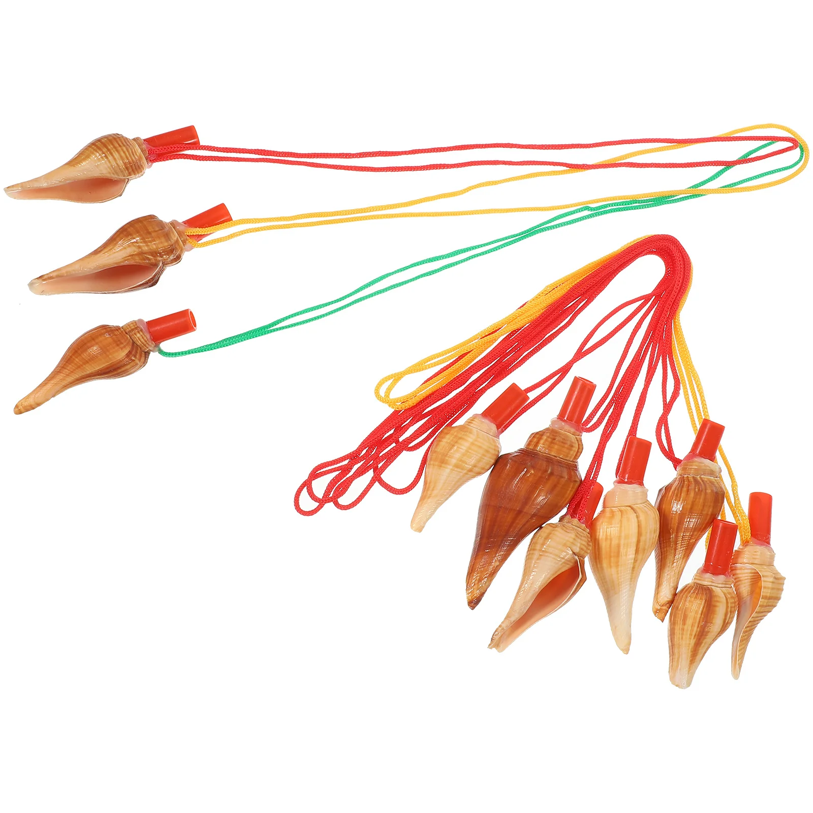 

10Pcs Natural Conch Whistles Shell Shaped Musical Instruments Birthday Party Favors Gift Whistle Conch Whistle