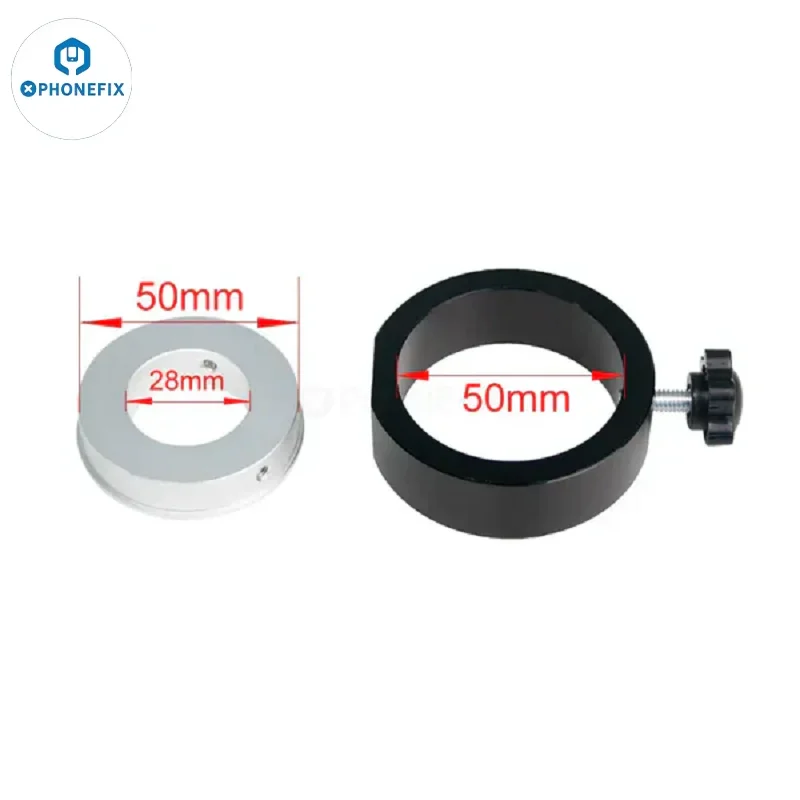 40mm 50mm Adapter pierścieniowy mikroskopu wspornik obiektywu monokularowego uchwyt wspornika ogniskowania do cyfrowego stojaka na kamerę USB Vdieo Microscopio