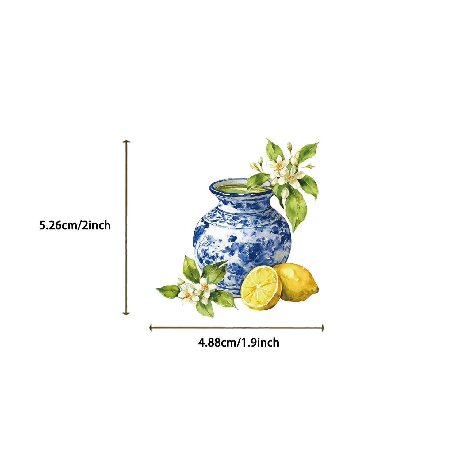 

50PCS Aesthetic Lemon Style Sticker Transparent PET Creative Decoration Mobile Phone Case Notebook Water Cup Graffiti Skateboard