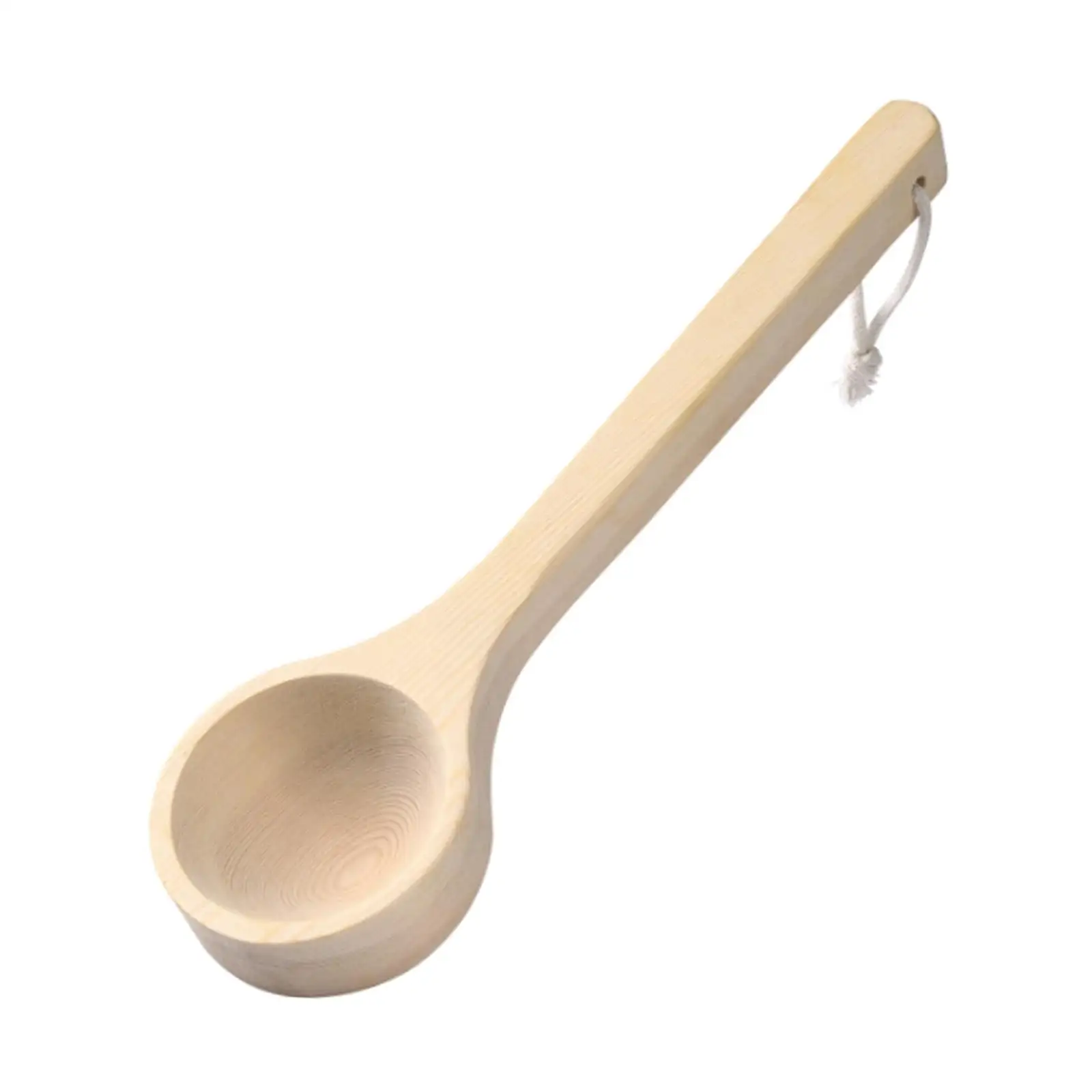 Water Dipper Spoon Durable Wooden Bath Ladle for Steam Room Bathtub Kitchen