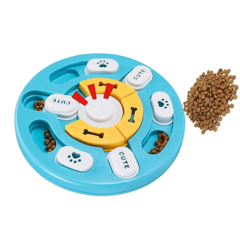 Pet Puzzle Toys Dog Slow Feeder Interactive Puppy IQ Training Food Dispenser Slow Eating Non-Slip Bowl for Pet Cat Dogs Game