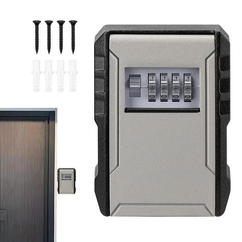 Key Lock Box With Code Code Security Lock Box Safe Combination Mounted Key Storage Box Resettable Code Security Lock Box For