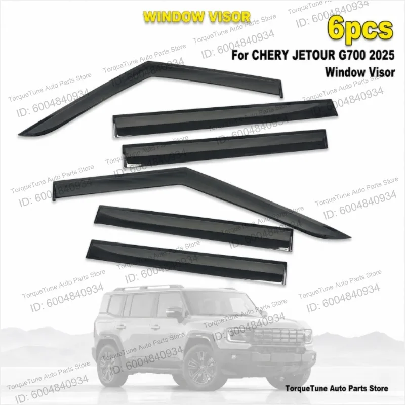 

Premium Direct Fit Easy Installation Durable Aerodynamic Window Visor Wind Deflector For CHERY JETOUR G700 2025 Car Auto