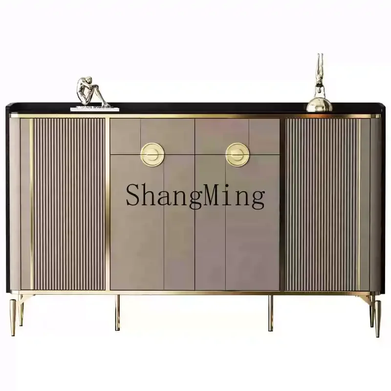 

SM light luxury shoe cabinet home door entrance door door cabinet rock slab countertop shoe cabinet new