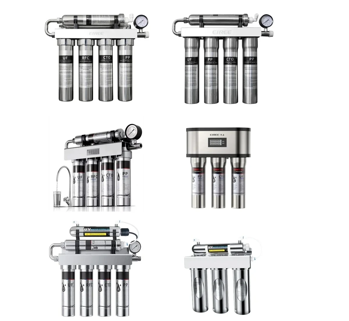 

SAT1 for 304 Stainless Steel home drinking Water Filter System Ultrafiltration 5 6 stage tap UV Water Purifier