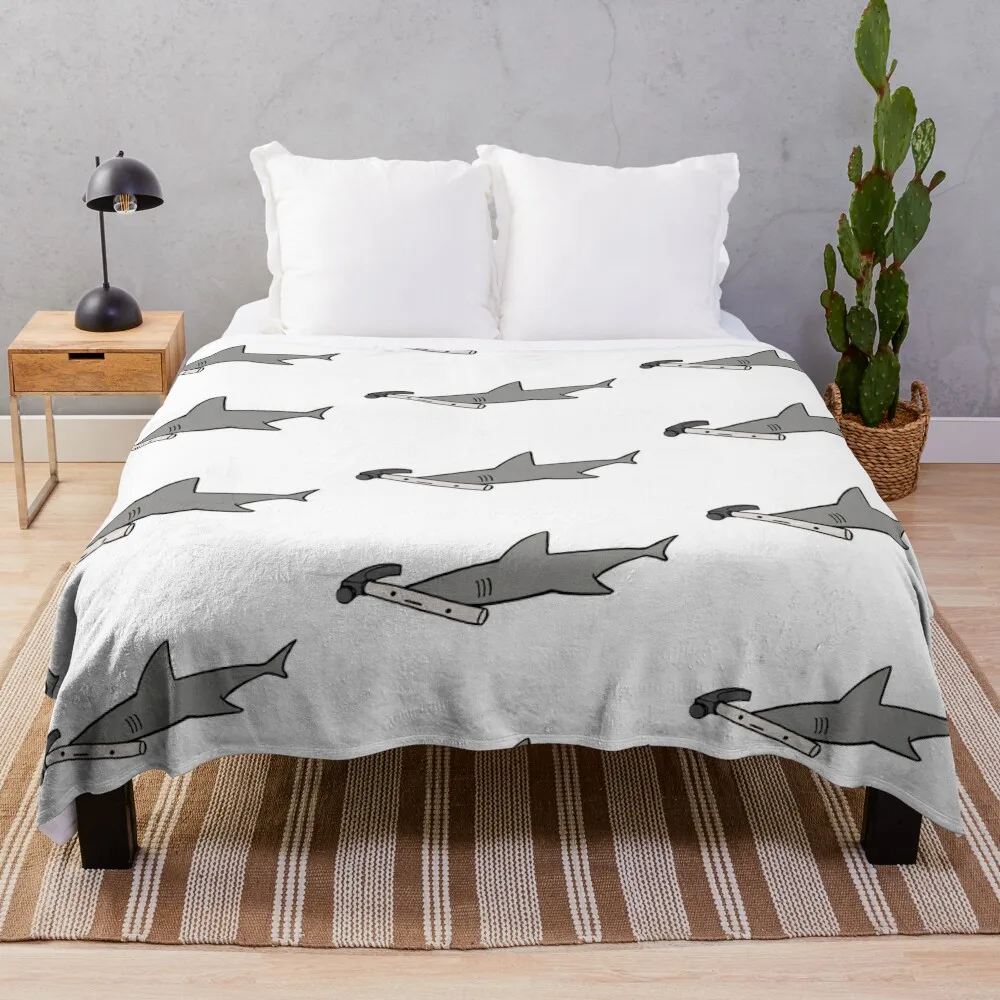 

Hammerhead Shark Throw Blanket Baby Shaggy Bed linens Blankets