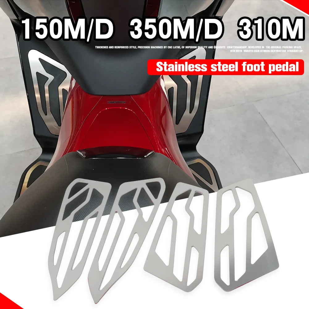 

For ZONTES 310M 150M 350M 150D 350D Motorcycle Accessories Footrest Pedal Kits Footboard Step Foot Rests Stainless Steel Footpeg